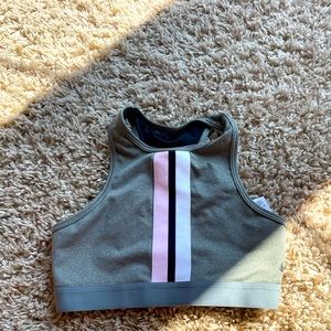 Grey nike sports bra.